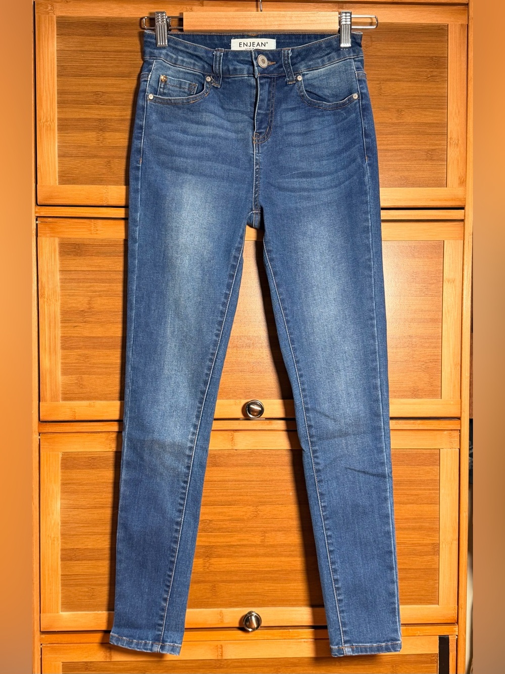 ENJEAN Blue Skinny Jeans for Women — Classic Slim Fit